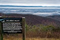 Foggy View of the Great Shenandoah Valley Royalty Free Stock Photo